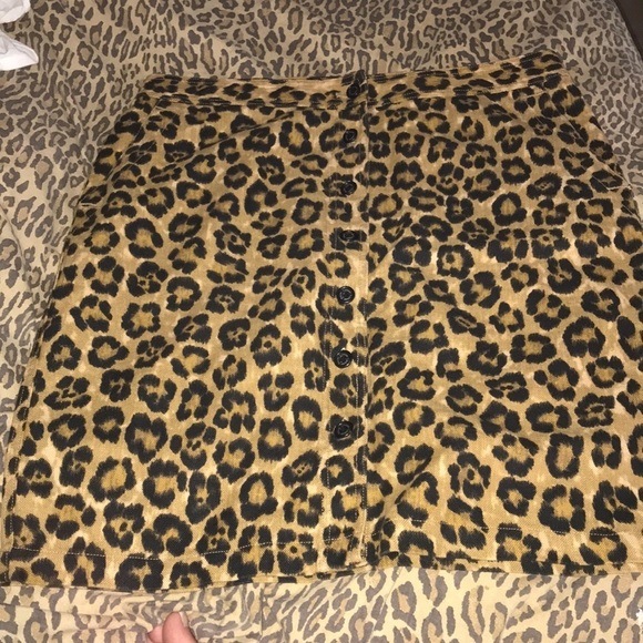 Ralph Lauren size 14 Leopard print, button down skirt with pockets Aragon print - Picture 6 of 13